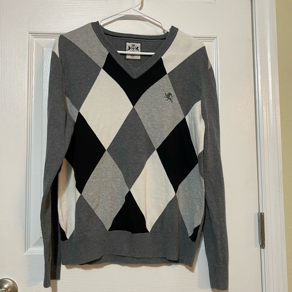 Men’s Express V- neck Argyle sweeter